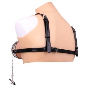 Stainless Hollow Breast Cover With Nipple Clamp Nipples Covers Female Breast Binder Bondage BDSM Sex <b>Toys</b> <b>for</b> Women <b>Men</b> Game - Product Image 6