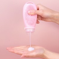Nouveauté : Ensemble de flacons de voyage en silicone étanches, flacon de shampooing de voyage, lot de 100 ml, kit de flacons de voyage