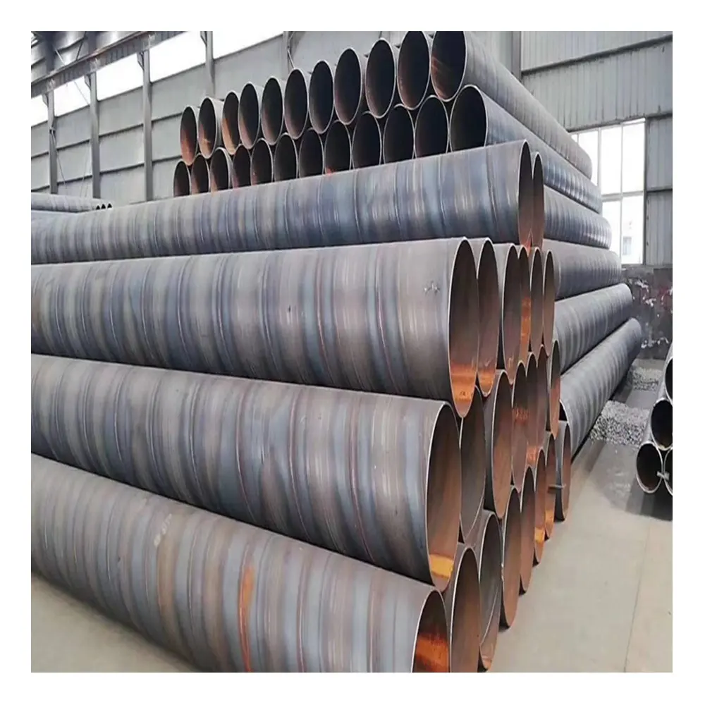 High Quality Welded Tube Waterproof Spiral Pipe Hollow Section Carbon SSAW Metal Price Round Structure