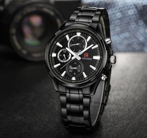 Naviforce 9089, reloj de cuarzo japonés para hombre, relojes deportivos impermeables de lujo, reloj de pulsera cronógrafo de acero, reloj Masculino - Product Image 6