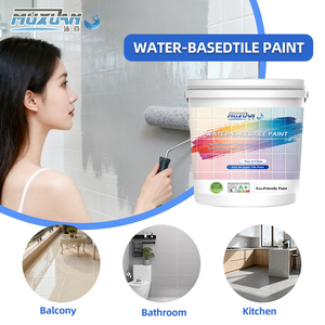 Water-Based Environment-Friendly White <strong>Ceramic</strong> Tile <strong>Paint</strong> for Indoor Use Toilet Bedroom Floors Roller Coating - Product Image 4
