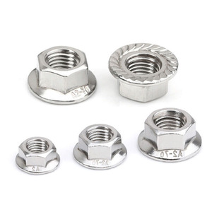 Răng cưa có khía SS304 thép không gỉ <span class=keywords><strong>Hex</strong></span> mặt bích <span class=keywords><strong>Nut</strong></span> M6 - Product Image 2