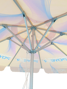 Paraguas Publicitario de Doble Capa Ventilado, Probado en Túnel de Viento, con Logotipo Personalizado para Áreas Costeras con Vientos Fuertes y Terrazas en Azoteas - Product Image 5