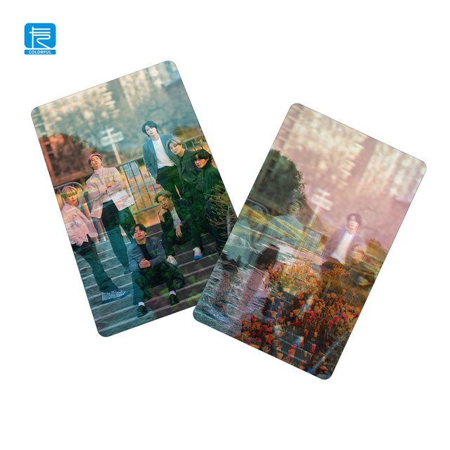 Factory Wholesale Kpop Customized Plastic PVC Offset Lenticular Printing Business 3D Motion Photo Card