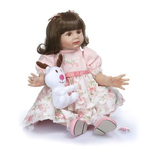 <span class=keywords><strong>NPK</strong></span>-Muñeca de bebé <span class=keywords><strong>reborn</strong></span> de 60CM, de alta calidad, Princesa de Fridolin, muñeco de bebé <span class=keywords><strong>reborn</strong></span> de pelo largo rizado de 6-9M, tamaño de bebé real - Product Image 2