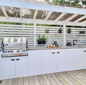 Cuisine moderne durable et ignifuge, structure en acier inoxydable, cuisine barbecue, cuisine pour extérieur, kit de cuisine complet pour la côte - Product Image 5