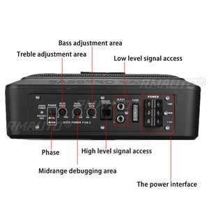 Subwoofer Activo para Auto de 10 Pulgadas, 12V, 900W, Amplificador HIFI, Subwoofer Delgado para Debajo del Asiento, Altavoz de Bajos - Product Image 3