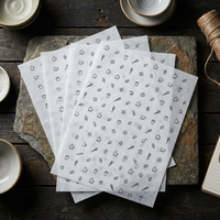 Papier sulfurisé imprimé enduit de PE, imperméable et résistant à la graisse, pour emballer les burgers, les sandwichs, les snacks et le pain