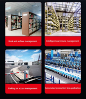 Lector RFID UHF PoE de 8m con RS232, RS485, TCP/IP, Material ABS, Módulo IMPINJ E710, Alcance de 0-20m para Gestión de Estacionamientos y Vehículos
