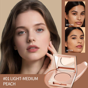 Crème <span class=keywords><strong>correctrice</strong></span> naturelle de <span class=keywords><strong>haute</strong></span> qualité à <span class=keywords><strong>couvrance</strong></span> totale, résistante à l'eau, longue tenue, pour un teint plus lumineux, pour le maquillage du visage, marque privée - Product Image 5