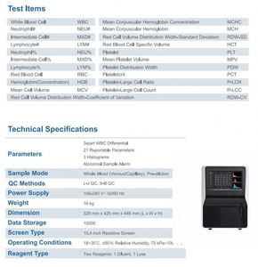 Longermay huyết học Analyzer cuốn sổ tay y tế thiết bị phòng thí nghiệm huyết học Analyzer - Product Image 4