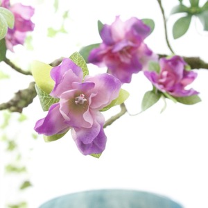 ดอกอาซาเลียประดิษฐ์ กิ่งดอกไม้ผ้าไหมสีขาว แจกันดอกไม้ ตกแต่งบ้าน - Product Image 5