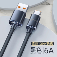 Kabel Data 120W Jingyao Weaving Material Tipe-C 1m 1.5m 2m 6A Pengisian Daya Super Cepat untuk Ponsel OPPO