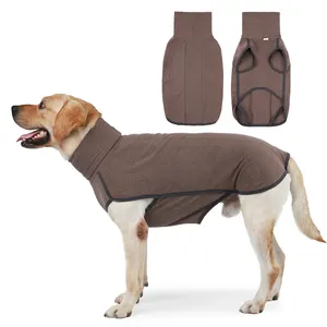 ホットセール冬の暖かい服ハイカラー通気性着用しやすいアンチヘア大型犬服