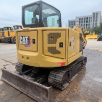 Mini-excavatrice Caterpillar 306 d'occasion 2024, 6 tonnes, moteur C2.4, pompe à engrenages, nouveau modèle, faible nombre d'heures, bon état, écran LCD