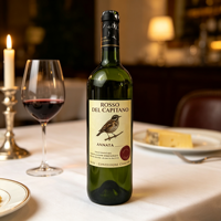 Étiquettes personnalisées en vinyle imperméables et résistantes aux UV, motif oiseau vintage, estampage or/argent, découpées à la forme, pour bouteilles de vin