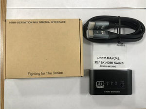 8K HDMI开关盒3x1 8K 60hz 4K 120hz HDMI <span class=keywords><strong>2</strong></span>.1切换器适配器HDCP <span class=keywords><strong>2</strong></span>.<span class=keywords><strong>3</strong></span> <span class=keywords><strong>3</strong></span>进1出转换器，适用于PS5 PS4 Xbox苹果电视电脑 - Product Image 6