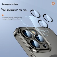 Coque de téléphone pour iPhone 15 Pro Max, design animal, électroplaquée, mate, magnétique, en silicone, résistante aux chutes, protection intégrale