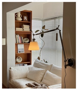Lampada da <span class=keywords><strong>Parete</strong></span> LED Regolabile Stile <span class=keywords><strong>Tolomeo</strong></span> Italiano, Design Minimalista Creativo per Studio, Camera da Letto, Comodino, Lettura, Stile Mid-Century - Product Image 4