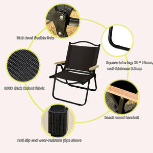Chaise de camping, pique-nique, pêche, jardin, plage moderne, <span class=keywords><strong>ultra</strong></span>-légère, portable, en fer et tissu Oxford, pliable facilement - Product Image 3