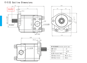 Bomba Hidráulica Lesili para Montacargas, Piezas de Hierro Fundido y Aleación de Aluminio, 5 HP para 6 7FD20 302Z8FD20 302Z - Product Image 5