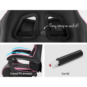 Giá Rẻ PC Racing Máy Tính Ngả Da Silla Gamer Đẹp Chơi Game Ghế Với Chỗ Để Chân Màu Hồng Cho Phụ Nữ - Product Image 6
