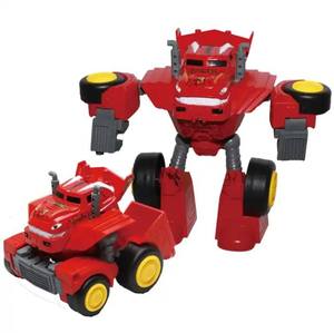 DIY Druckguss Spielzeug Cartoon Roboter Verformung Metall Touch Sensing Transform Roboter Auto Spielzeug mit leichter Musik für Kinder - Product Image 5