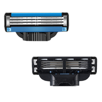 Cartouches de rechange pour rasoir Mach 3, lames triples en acier inoxydable pour le rasage, tête de rasage pour hommes, pour usage professionnel
