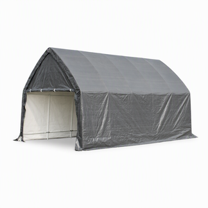 Tente de rangement métallique robuste 4x6m, imperméable et durable, modèle neige, pour le stockage saisonnier <span class=keywords><strong>extérieur</strong></span> et l'hivernage des équipements - Product Image 1