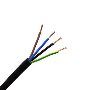 CE RoHs approved 2.5 mm electrical wire low voltage industrial 6 mm 4core control VDE H03VV-F 3x2.5MM 2core power cable