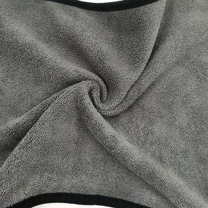 Microfibra Coral Fleece Toalla de doble cara Engrosada <span class=keywords><strong>Gran</strong></span> absorbente Paño de <span class=keywords><strong>lavado</strong></span> de autos Técnica tejida de secado rápido - Product Image 2