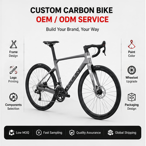 Vélo tout-terrain en carbone intégré, Vélo d'endurance en fibre de carbone en gros, Cadre léger en alliage <span class=keywords><strong>Shimano</strong></span> 22 vitesses pour Gravel OEM - Product Image 5