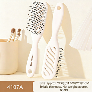 แปรงเป่า<span class=keywords><strong>ผม</strong></span>โค้ง หวีผมหยิก หวีจัดแต่งทรงผม หวีนวด<span class=keywords><strong>ผม</strong></span>สีขาว แปรงเป่า<span class=keywords><strong>ผม</strong></span>แห้งเร็ว - Product Image 1