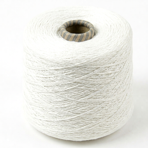 Hilo de Algodón 100% Blanco, Hilado Abierto, Blanqueado, Ecológico, para Tejer y Hacer Punto - Product Image 1
