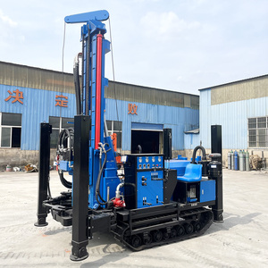 Foreuse mobile robuste sur chenilles pour puits d'eau, machine de forage rotative pliable avec composants de boîte de vitesses essentiels - Product Image 1