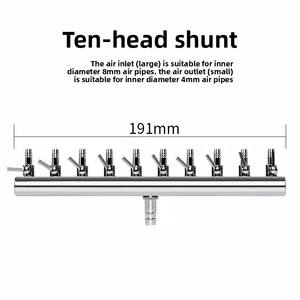 Bomba de Oxígeno para Acuario de Metal Cromado de 2.5L con Volumen de Aire Ajustable, Divisor de Oxígeno, Aireador de 5W, CC 12V - Product Image 5