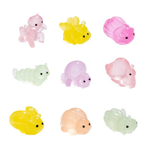 <b>Miniature</b> Animal Resin Ornaments Glow In Dark For Indoor Outdoor Garden Decorations - Product Image 1