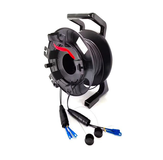 Portable High quality broken-resistant Cable Drum Reel Cart Outdoor harsh environment Spool Winding with tactical armored cable