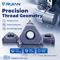 RUNAN Premium Quality 16ER1.00ISOA PVD Coated Thread Turning Inserts HRC25-35 CNC Lathe Cutter OEM for Steel