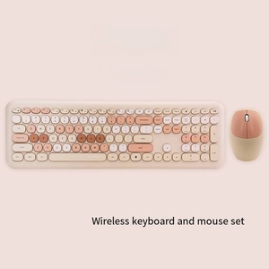 MQ <span class=keywords><strong>Gaming</strong></span> Kablosuz RGB Işıklı Ergonomik Klavye ve Mouse Seti Kızlar İçin - Sevimli Çikolata Stili ve Renkli Klavye - Product Image 5