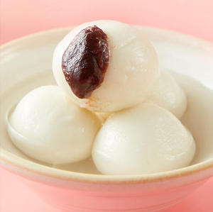 Bolas de Arroz Glutinoso Tangyuan Coloridas con Sabor a Rosa y Pasta de Frijol Rojo, Postre Tradicional Chino Congelado para la Familia - Product Image 2
