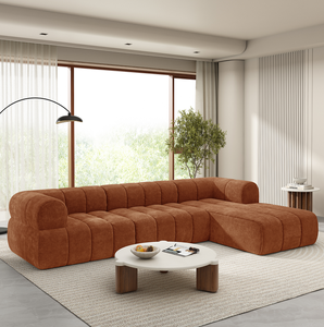Ensemble de canapé sectionnel en forme de L moderne avec mousse haute densité, housse lavable, chaise longue - Product Image 1
