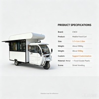 Camion de cuisine mobile avec équipement de cuisine, chariot alimentaire électrique à vendre, remorque alimentaire portable pour la création de restaurants