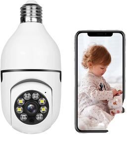 Caméra <span class=keywords><strong>IP</strong></span> PTZ 360° sans fil pour la maison, mini caméra numérique sans fil Wifi E27, caméra mini 5G sans fil Wifi 1080p HD, fabrication OEM, conforme aux normes RoHS et CE - Product Image 3