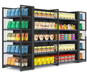 Estantería <span class=keywords><strong>de</strong></span> Góndola Resistente para Supermercado, Ajustable, Metálica, Dimensiones Personalizadas, Recubrimiento <span class=keywords><strong>de</strong></span> Polvo Epoxi, Independiente, Rápida Instalación - Product Image 5