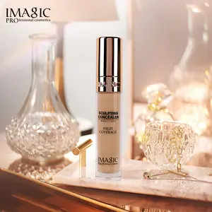 ต่ําขั้นต่ําที่กําหนดเองมังสวิรัติ 6 สีของเหลว Concealer แต่งหน้าเต็มรูปแบบฉลากส่วนตัวกันน้ํารองพื้นฐาน Concealer ปากกา Stick