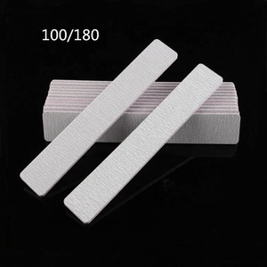 High Quality Professional 100/180 and 80/80 Grit Double Side Rectangle Gray <strong>Nail</strong> <strong>File</strong> - Product Image 3