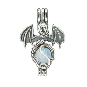 Diverses formes Dragon Charm Pendentif Guérison Naturelle Cristal Opalite Pierre DIY Collier Porte-clés - Product Image 6