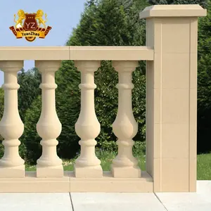 made in China factory manufacturer supplier customized stone handrail marble column stone balustrade