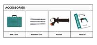 Marteau perforateur rotatif RH610 610W 2.3J SDS Plus 2 modes, vitesse variable, perçage du béton 20 mm, marteau à percussion électrique avec coffret à outils